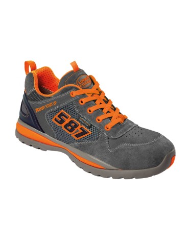Scarpa bassa scamosciata grigia S1P logica professional kaptur