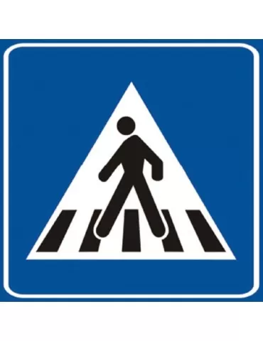 Plate 40x40 sheet metal class 1 fig. 303 &quot; pedestrian crossing &quot;