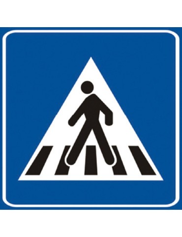 Plate 60x60 sheet metal class 1 fig. 303 &quot; pedestrian crossing &quot;