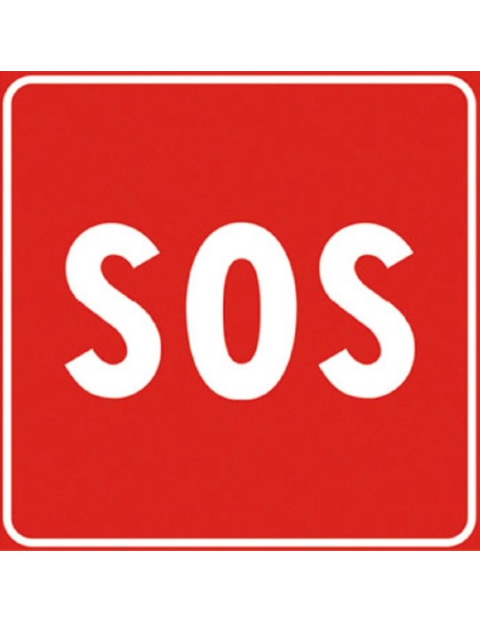 Plate 40x40 sheet metal class 1 fig. 305 " SOS " Plate 40x40 sheet metal class 1 fig. 305 " SOS "