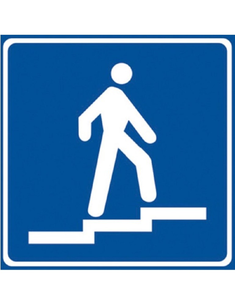 Plaque 60x60 tôle classe 1 fig. 307 « pont piéton »