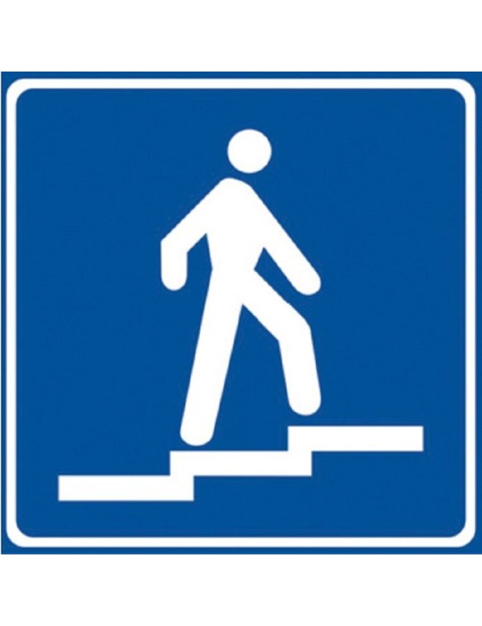 Schild 60x60 Blech Klasse 1 Abb. 307 " Fußgängerüberführung "