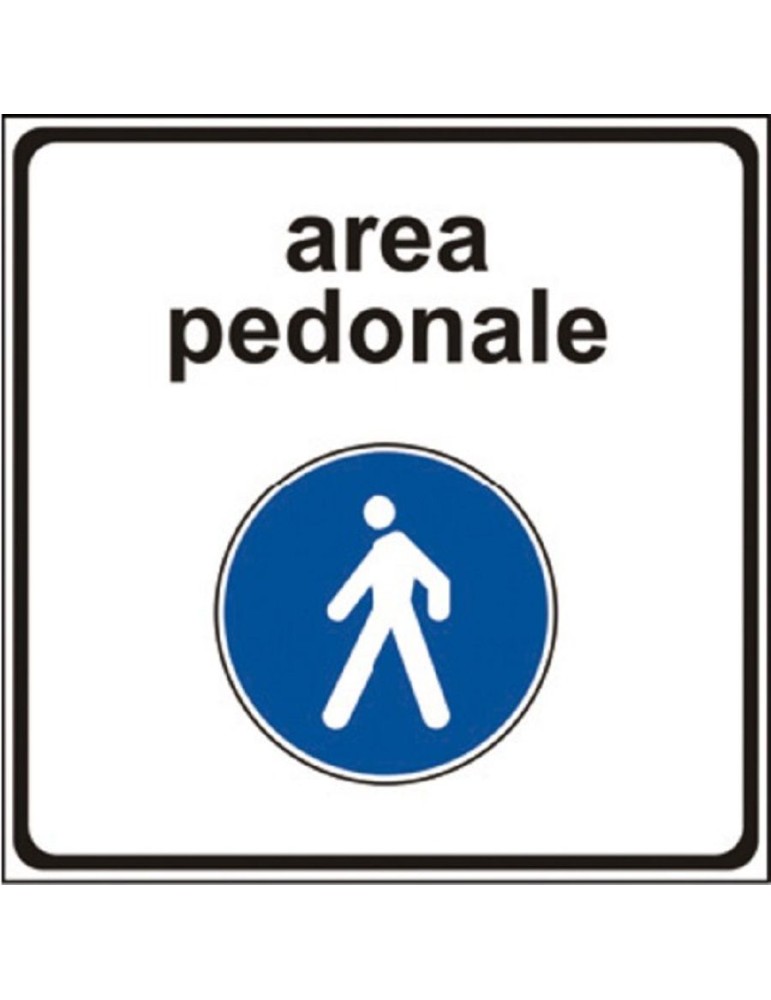 Plate 40x40 sheet metal class 1 fig. 320/a1 " pedestrian area "