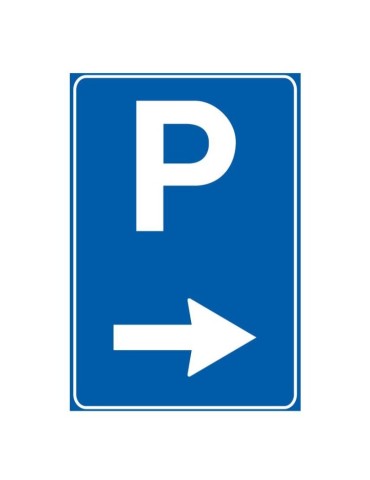 Plate 40x60 sheet metal class 1 fig. 77/c &quot; parking notice &quot;