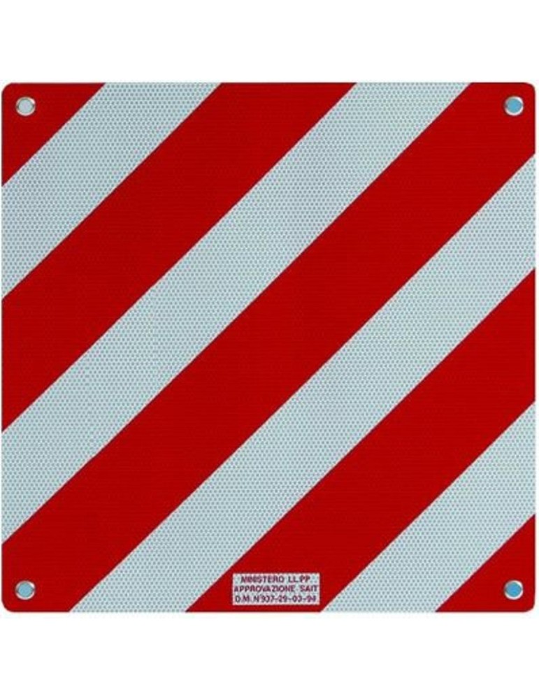 Panneau plat en aluminium 50x50 cm (approuvé) classe 2