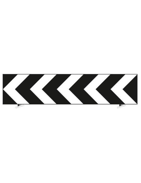 Plate in sheet metal class 1 240x60 fig. 466 " Delineator of a tight curve or hairpin bend "