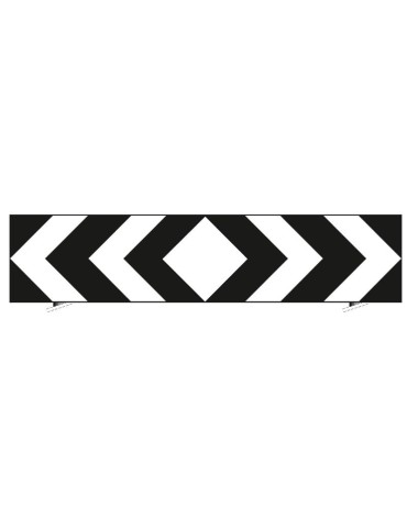 Plaque de tôle de classe 1 fig. 467 Délinéteur pour insert en T mesurant 240x60 cm