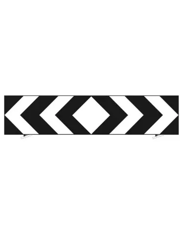 Plate in sheet metal class 1 240x60 fig. 467 &quot; delineator for T-insertion &quot;