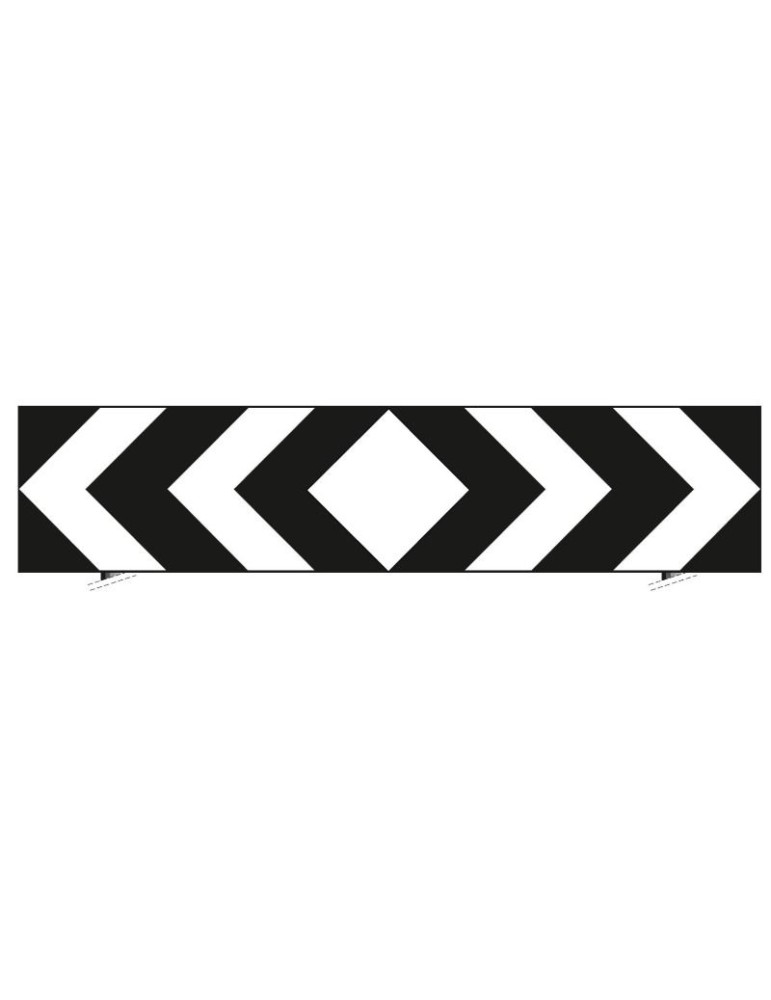 Plate in sheet metal class 1 240x60 fig. 467 " delineator for T-insertion "