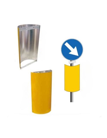 Delineatore speciale di ostacolo in alluminio classe 1 fig. 472