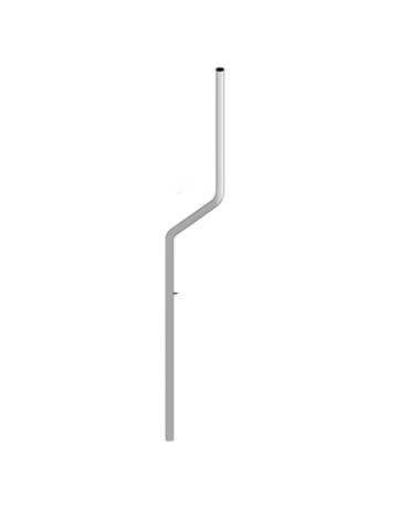 Ø 60 shaped tubular galvanized anti-rotation pole