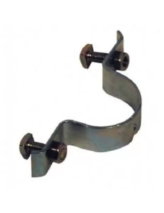Anti-rotation bridge bracket. Road sign fixing kit for Ø60 mm poles consisting of screw collar with nut. Anti-rotation bridge bracket. Road sign fixing kit for Ø60 mm poles consisting of screw collar with nut.
