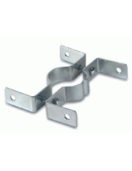 Staffa bifacciale con viti per pali Ø 48 mm Staffa bifacciale con viti per pali Ø 48 mm