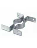 Staffa bifacciale con viti per pali Ø 48 mm
