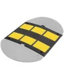 Rallentatore di velocit&agrave; in gomma h 3 cm (60x48)-Esclusi Tasselli