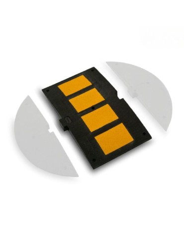 Rallentatore di velocit&agrave; in gomma h 5 cm (90x50)-Esclusi Tasselli