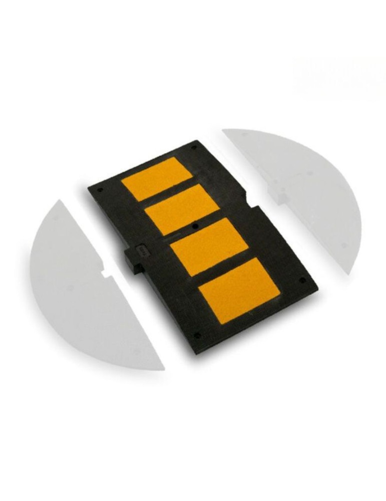 Retardador de velocidad de goma h 5 cm (90x50) - excluyendo varillas