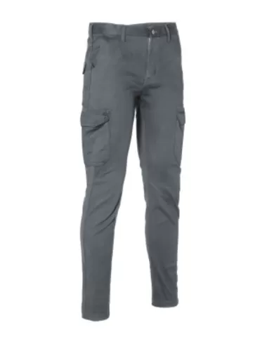Grey winter slim-fit trousers