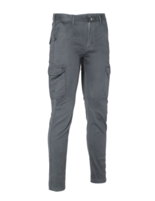 Pantalones grises de invierno ajustados