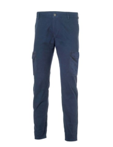 Blue summer slim trousers