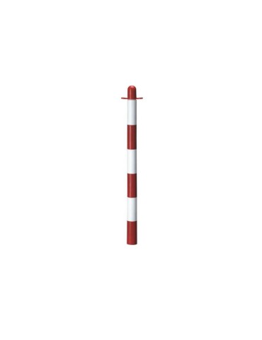Colonnina in pvc bianco/rossa h 90 cm (senza base di appesantimento)