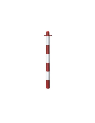 White/red PVC column h 90 cm (without weighting base)