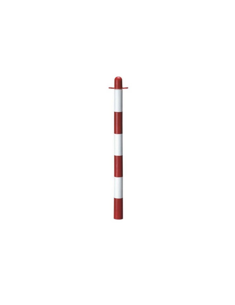 Colonnina in pvc bianco/rossa h 90 cm (senza base di appesantimento) Colonnina in pvc bianco/rossa h 90 cm (senza base di appesantimento)