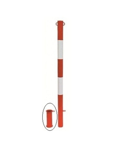 Canotto ad innesto a scomparsa per muratura a terra, idoneo per supporto per paletti parapedonali diam.48 mm