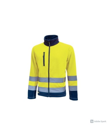 High visibility fleece jacket u-power Boing Yellow Fluo HL207YF