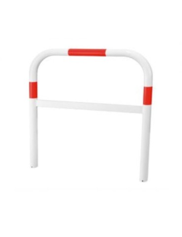 Arche piétonne avec barre transversale blanche/rouge diamètre 60 mm (110x100 cm)