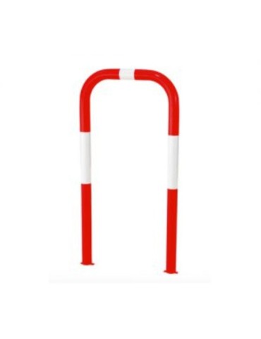 Arco peatonal reflectante blanco/rojo clase 1 Ø 48 mm (96x48 cm)