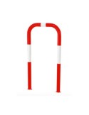 Arco peatonal reflectante blanco/rojo clase 1 Ø 48 mm (96x48 cm)