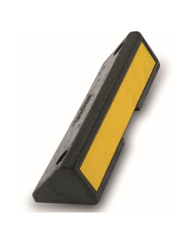 Delimitatore di parcheggio in gomma 35 cm pellicola rifrangente classe 2 s.