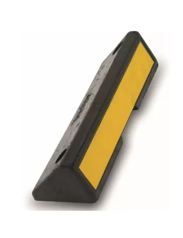 Delimitatore di parcheggio in gomma 35 cm pellicola rifrangente classe 2 s.