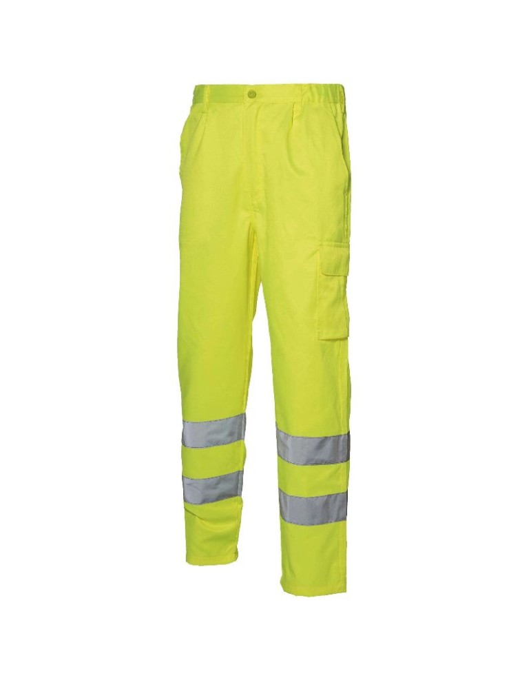 Yellow high visibility moleskin trousers Yellow high visibility moleskin trousers