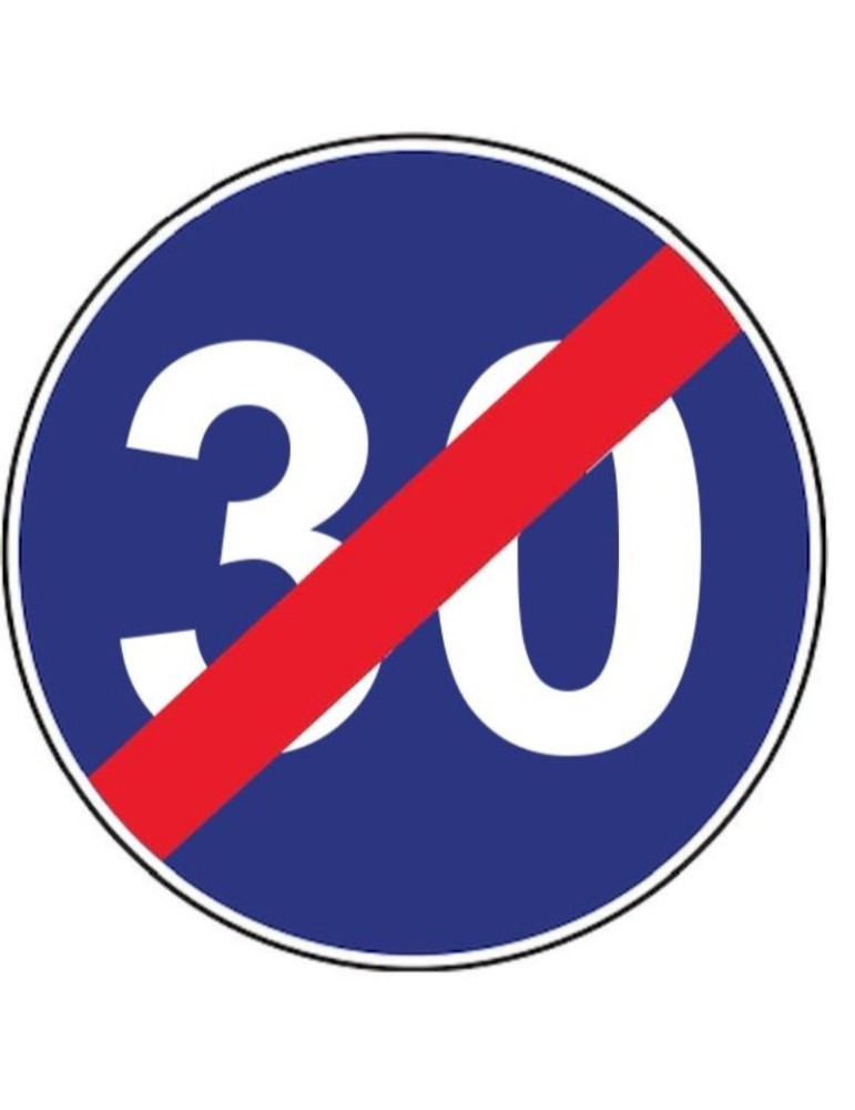 Disc diameter 60 sheet metal class 1 fig. 86 " end of minimum speed limit " Disc diameter 60 sheet metal class 1 fig. 86 " end of minimum speed limit "