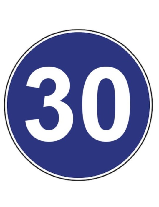 Disc diameter 60 cm sheet metal class 1 fig 85 " minimum speed limit "