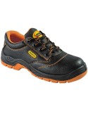 Scarpe antinfortunistiche  bassa nero tomaia pelle puntale acciaio lamina inox, idrorepellente&quot; mod. s29/k &quot; s3