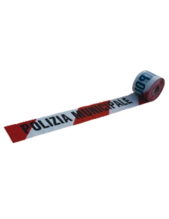 Nastro segnaletico " polizia municipale "