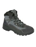 Scarpa alta trekking pelle scamosciata grigia