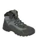 Scarpa alta trekking pelle scamosciata grigia