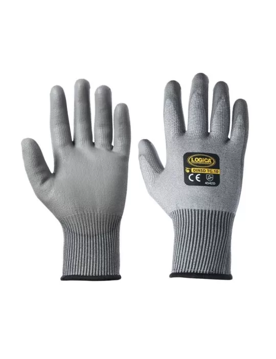 D-cut gloves in hdpe/polyurethane D-cut gloves in hdpe/polyurethane