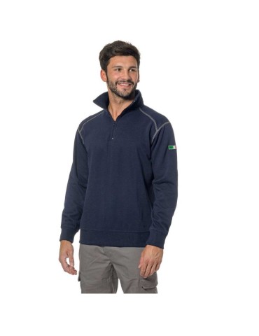 Felpa zip corta &quot; ambra1 &quot;