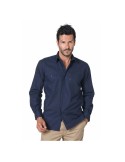 Chemise bleue à manches longues