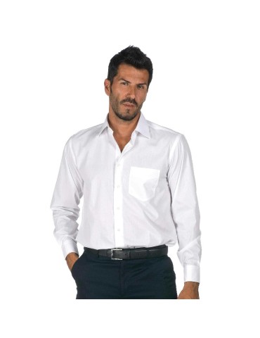 Camisa blanca de manga larga Logica "Saturno 1"