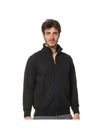 Felpa zip lunga blu navy &quot;Ita 470&quot;