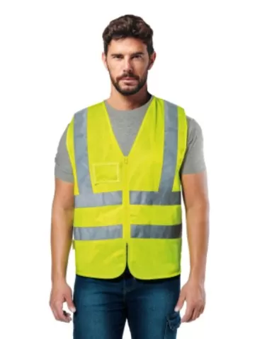 Fluorescent yellow vest