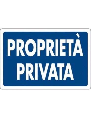 Aluminium flat sign 300x200