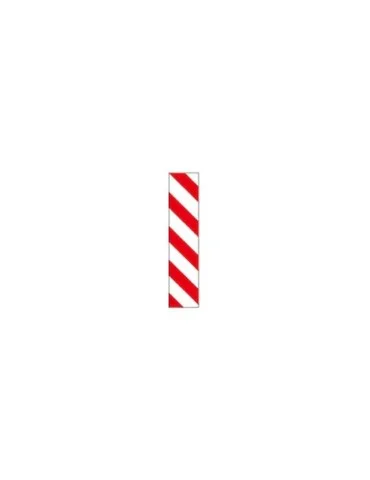 Panel 20x80 cm white/red class 1 (galvanized sheet)