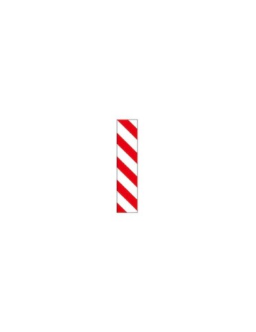 Pannello 20x80 cm bianco/rosso classe 1 (lamiera zincata)